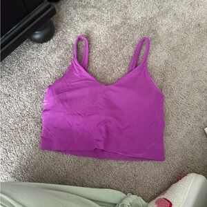 Purple lululemon align workout top